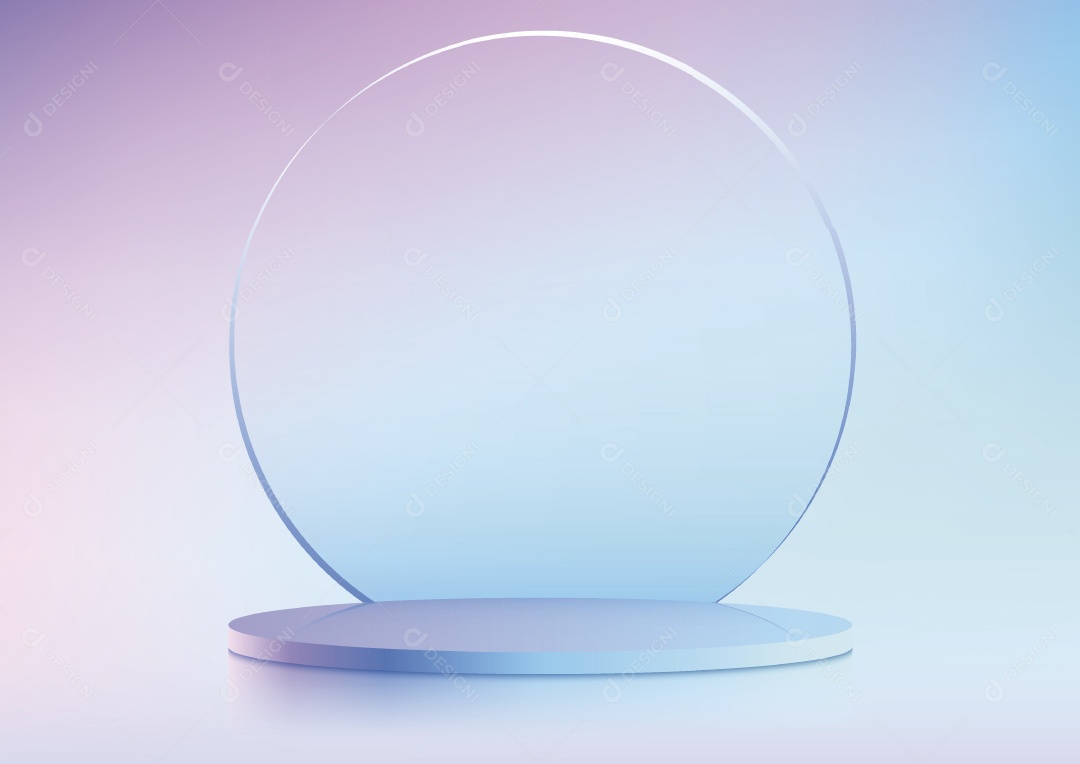 Modelo de Cenário de Pódio Minimalista Vetor EPS Editável