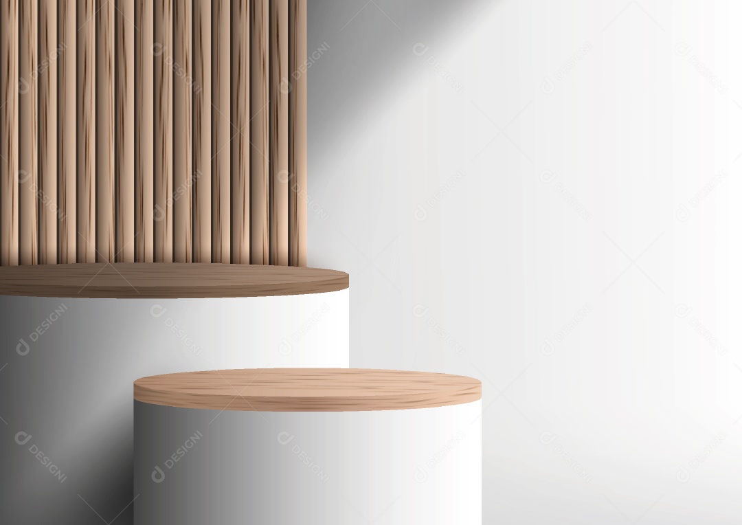 Modelo de Cenário de Pódio Minimalista Vetor EPS Editável