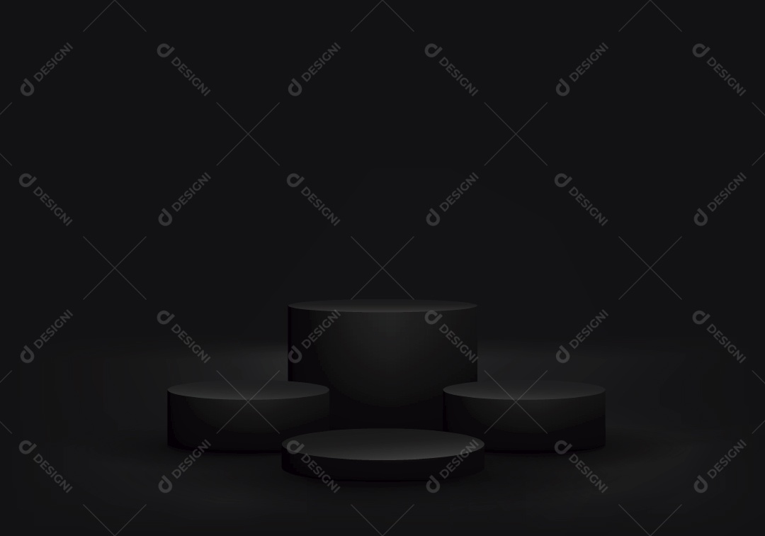 Modelo de Cenário de Pódio Minimalista Vetor EPS Editável