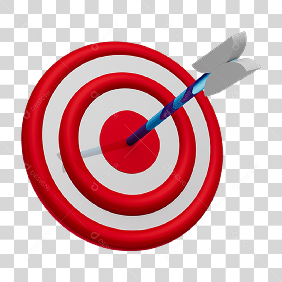 Alvo em 3D PNG Transparente