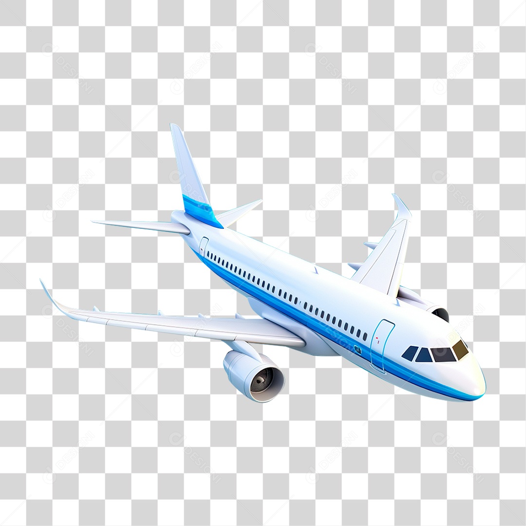 Avião Voando PNG Transparente