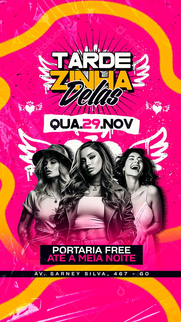 Story Flyer Tardezinha Delas Social Media PSD Editável