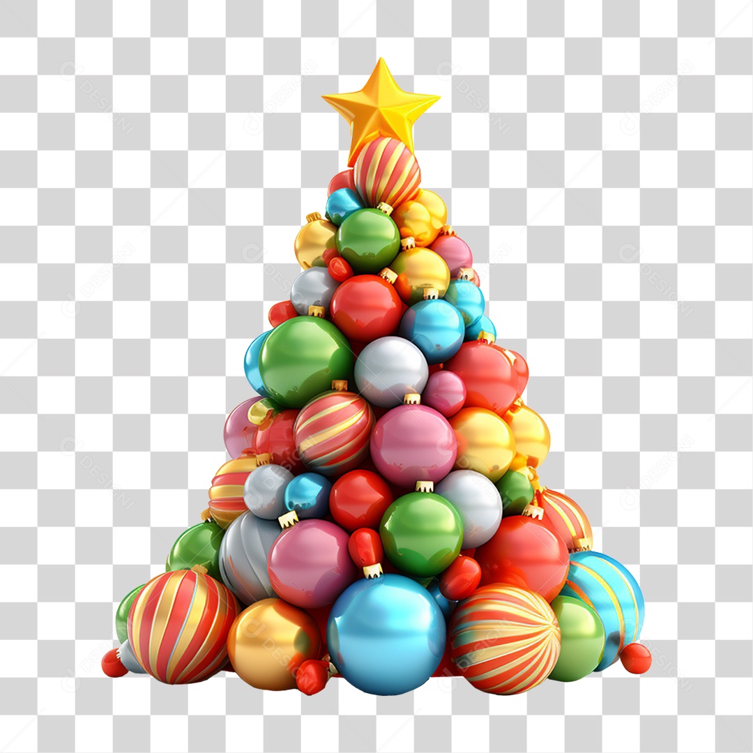 Árvore de Natal Final de Ano PNG Transparente