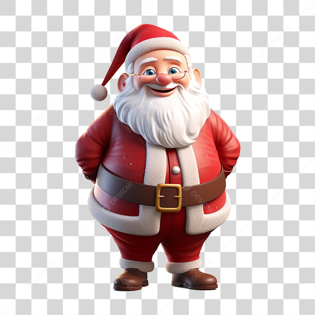 Papai Noel Final de Ano Natal PNG Transparente