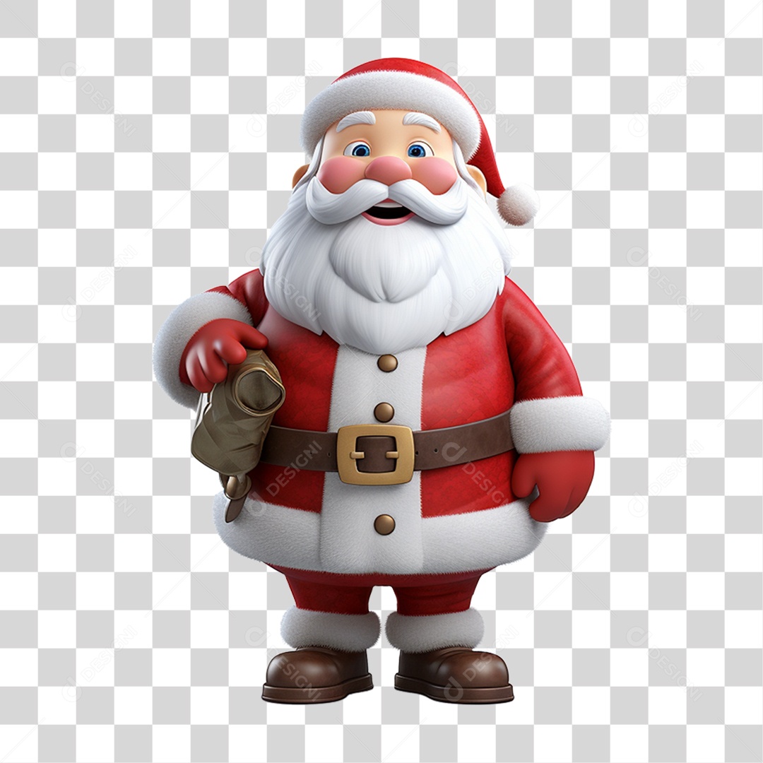 Papai Noel Final de Ano Natal PNG Transparente