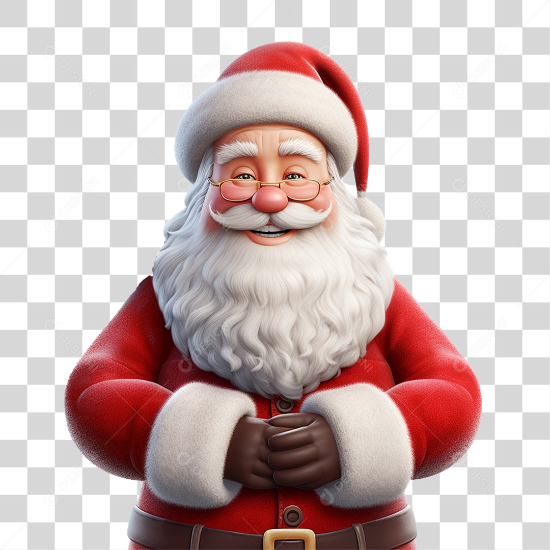 Papai Noel Final de Ano Natal PNG Transparente