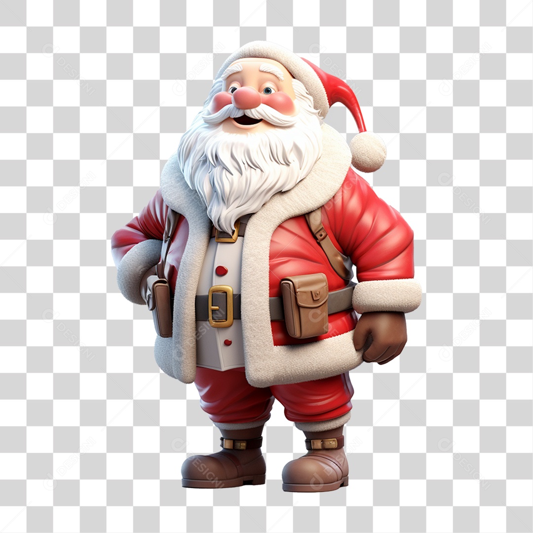 Papai Noel Final de Ano Natal PNG Transparente