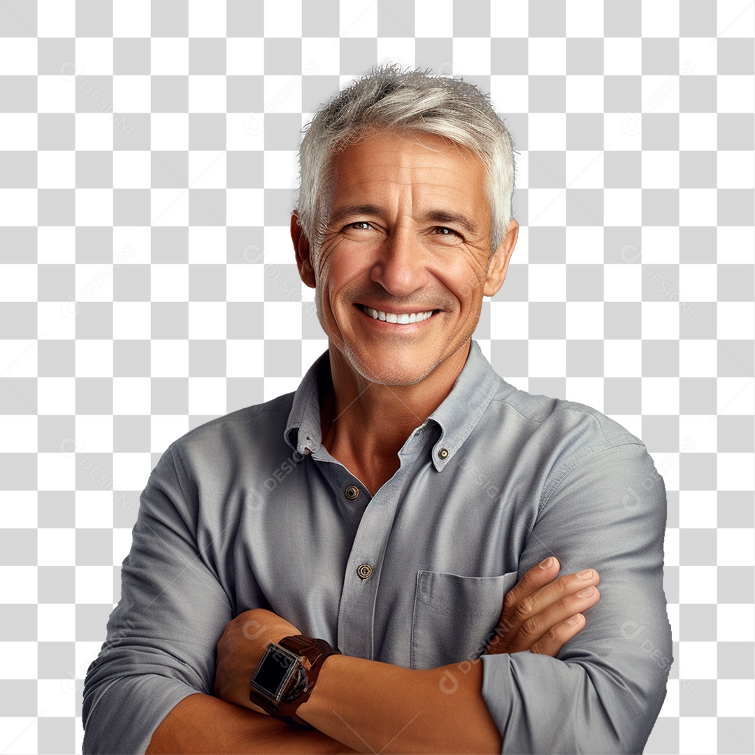 Homem Sorrindo Feliz PNG Transparente