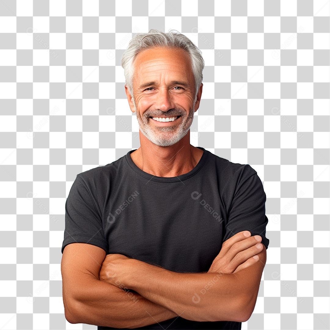 Homem Sorrindo Feliz PNG Transparente