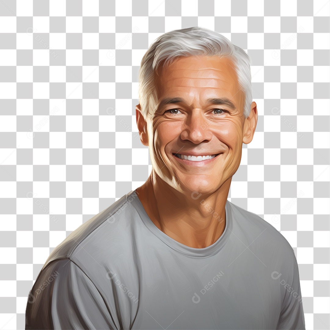 Homem Sorrindo Feliz PNG Transparente