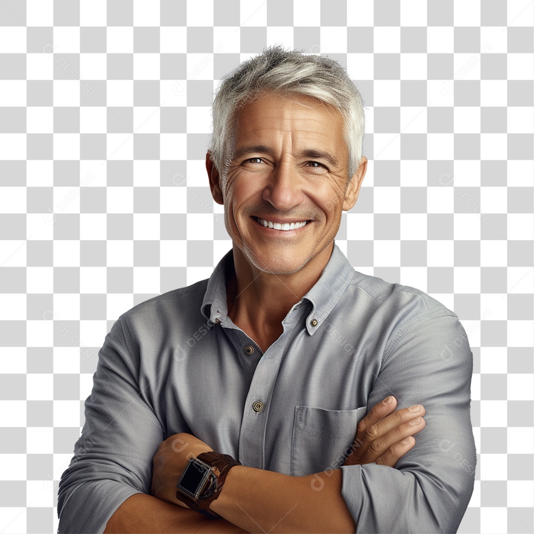 Homem Sorrindo Feliz PNG Transparente