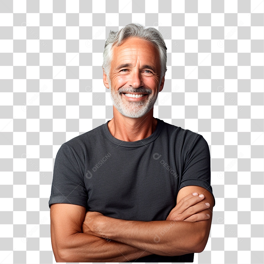 Homem Sorrindo Feliz PNG Transparente