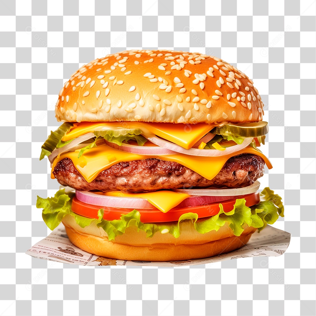 Hambúrguer Lanche Sanduiche PNG Transparente