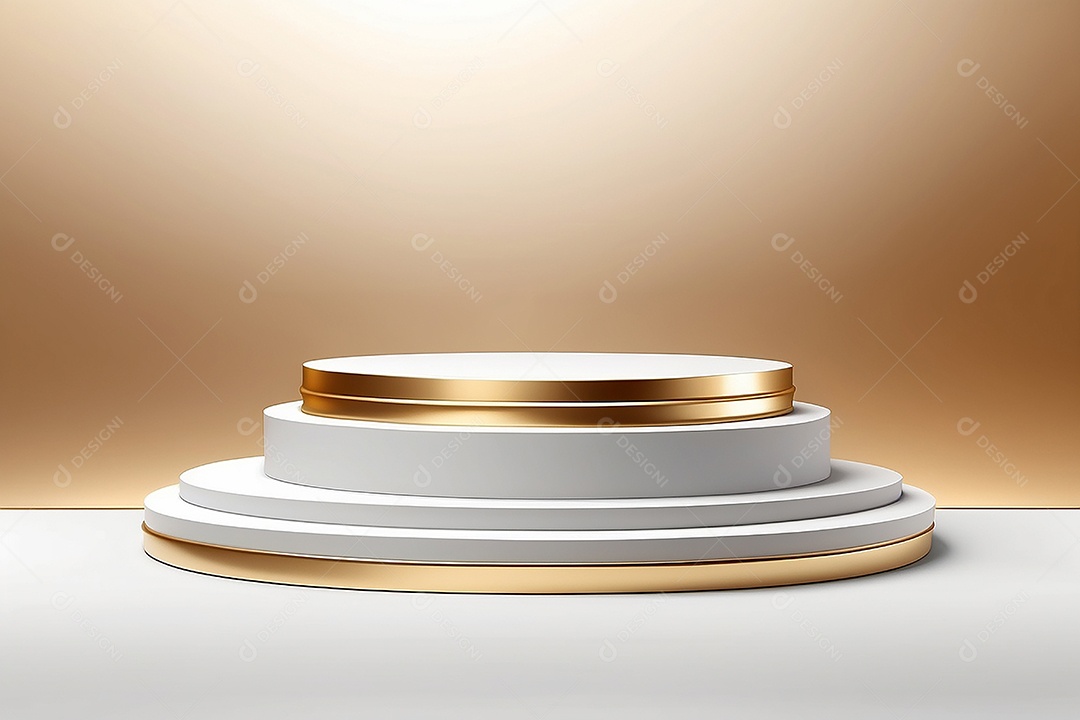 Fundo de pódio gradientes de ouro branco