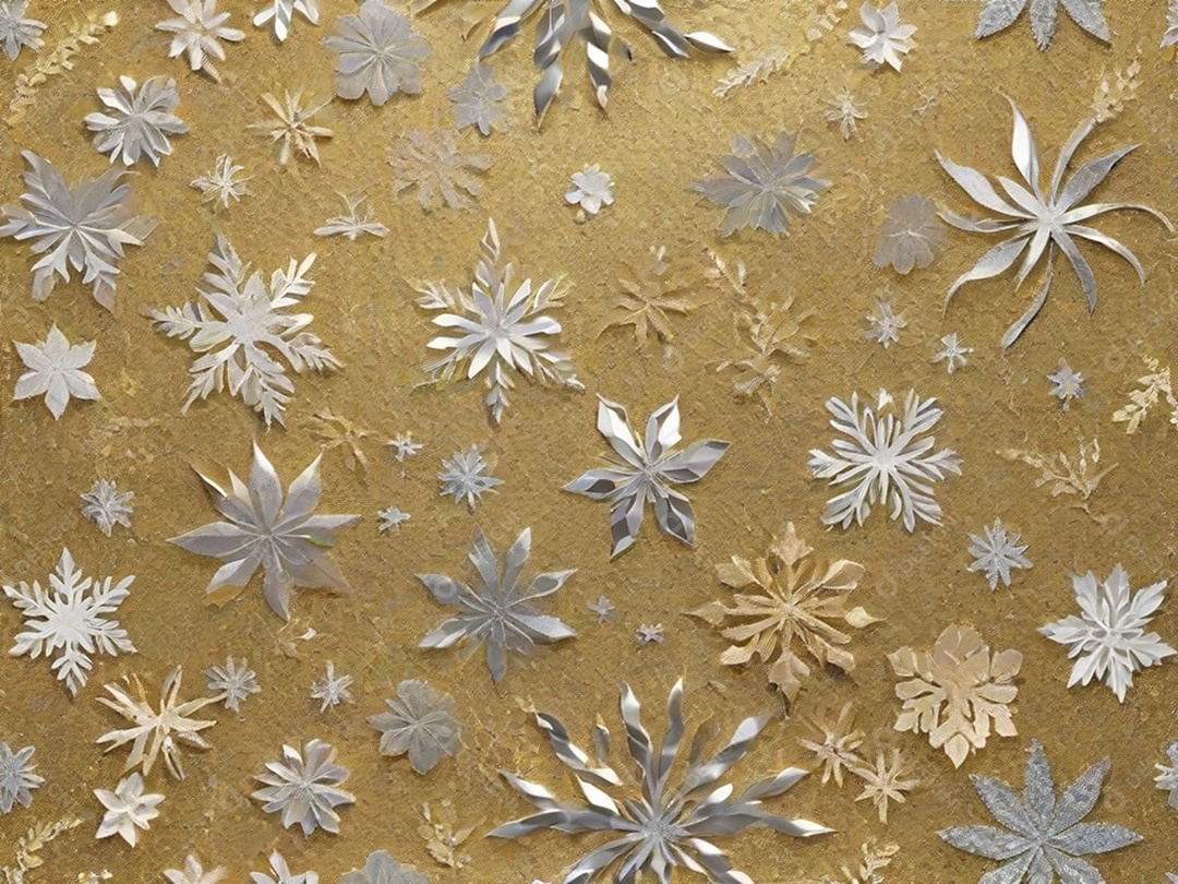 Crie um fundo de parede com uma textura brilhante, usando glitter e tintas metálicas para dar um aspecto festivo e glamoroso.