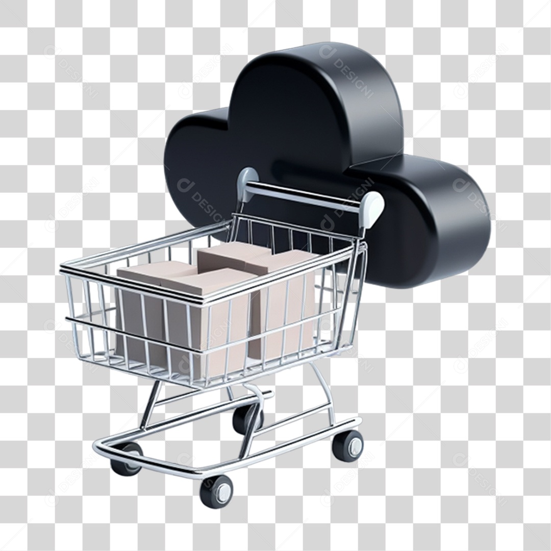 Black Friday Carrinho de Compras Online PNG Transparente