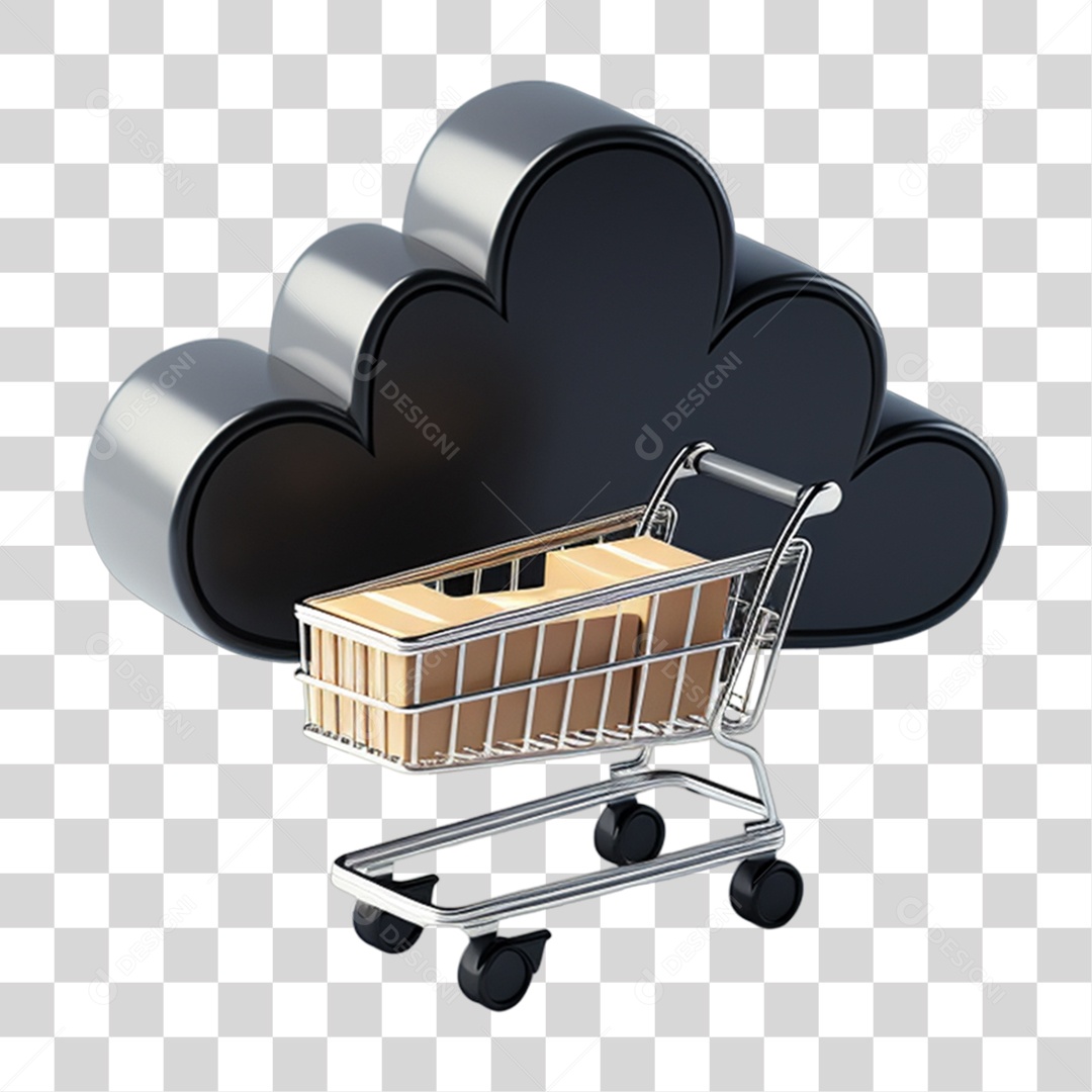 Black Friday Carrinho de Compras Online PNG Transparente