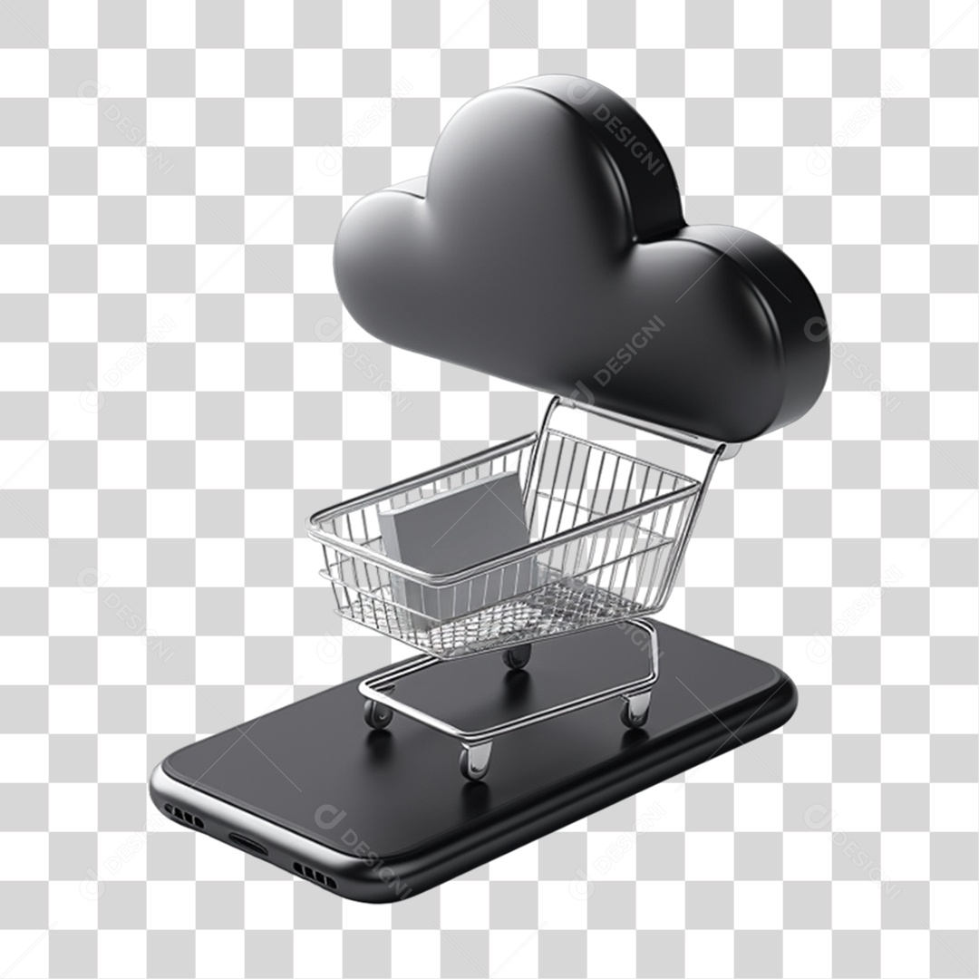 Black Friday Carrinho de Compras Online PNG Transparente