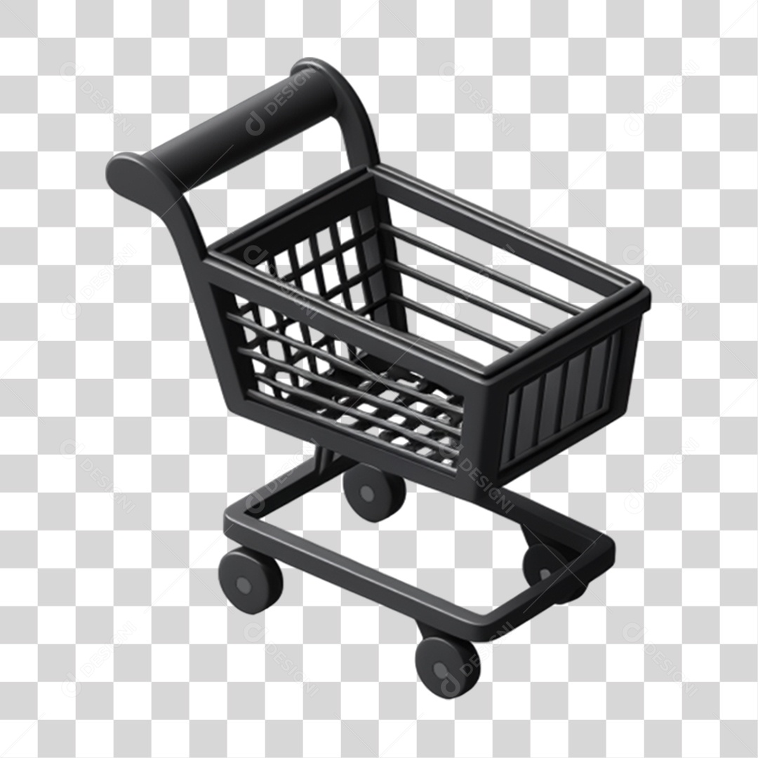 Black Friday Carrinho de Compras PNG Transparente