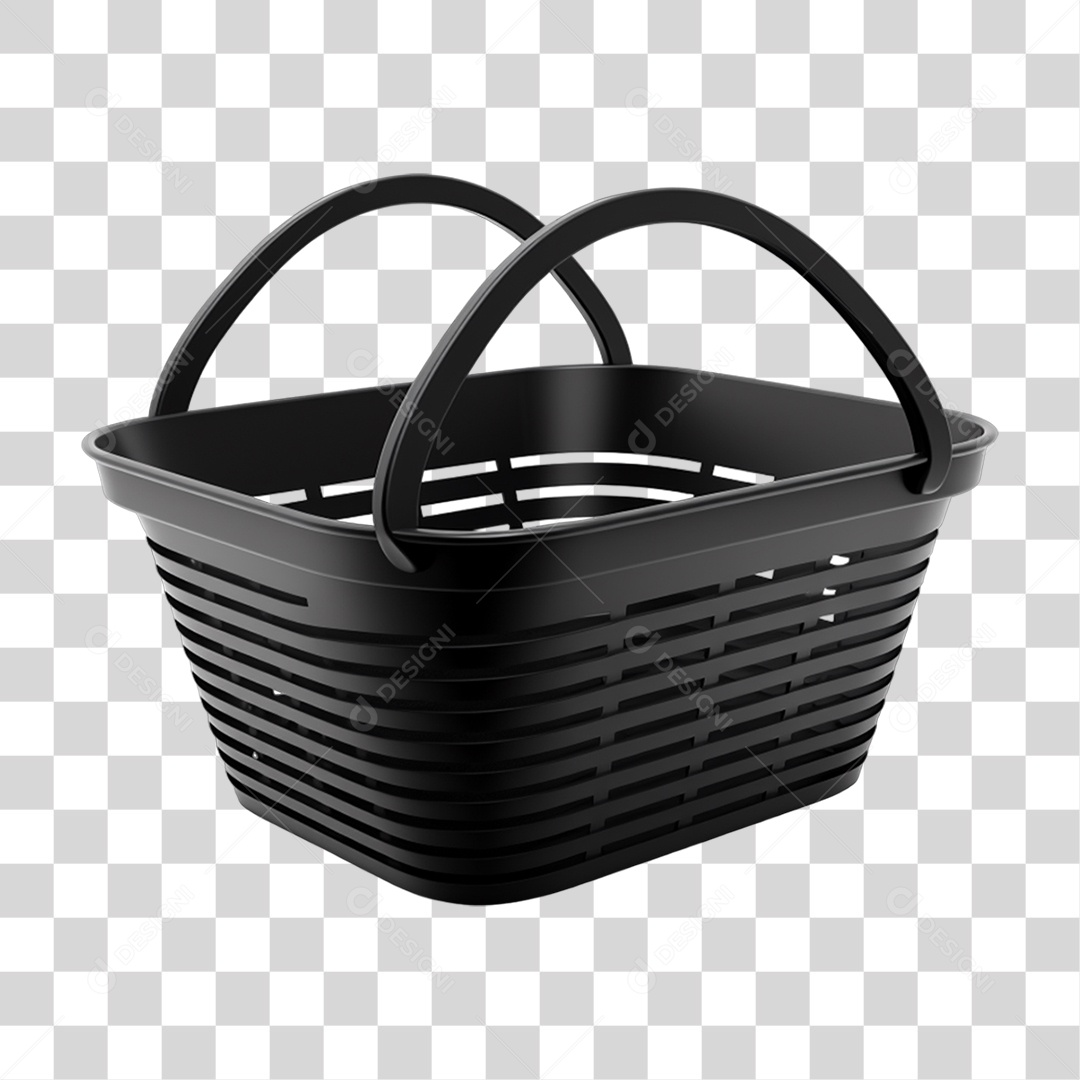 Black Friday Cesta de Compras PNG Transparente