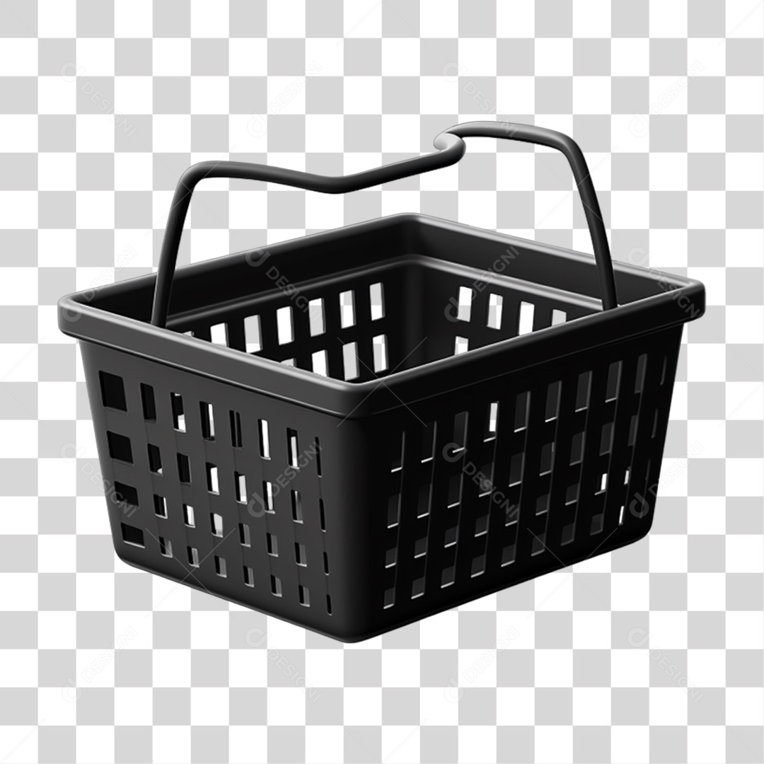 Black Friday Cesta de Compras PNG Transparente