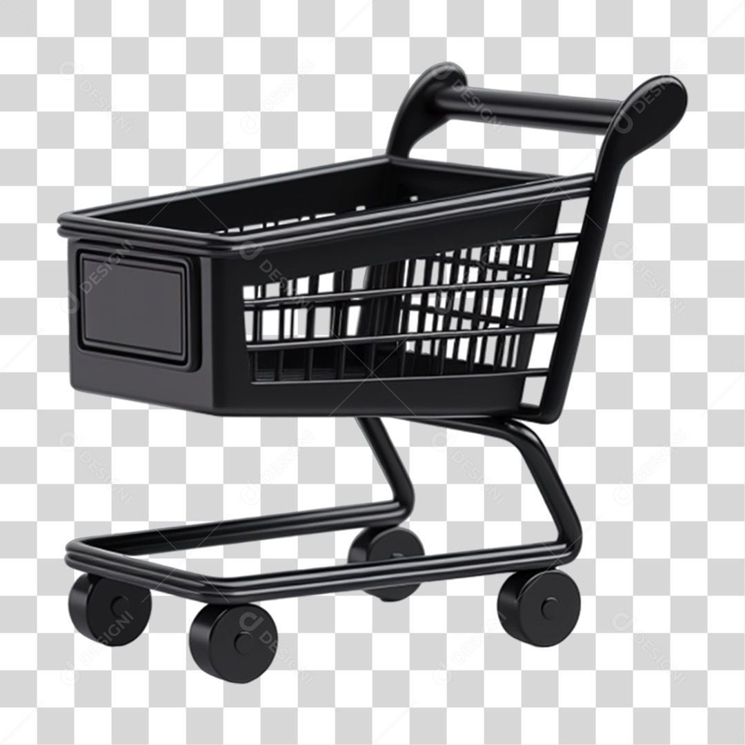 Black Friday Carrinho de Compras PNG Transparente