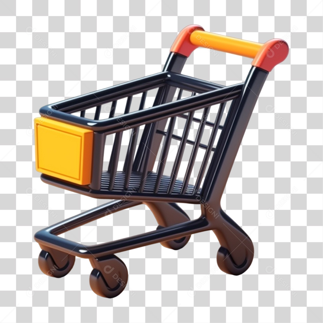 Black Friday Carrinho de Compras PNG Transparente