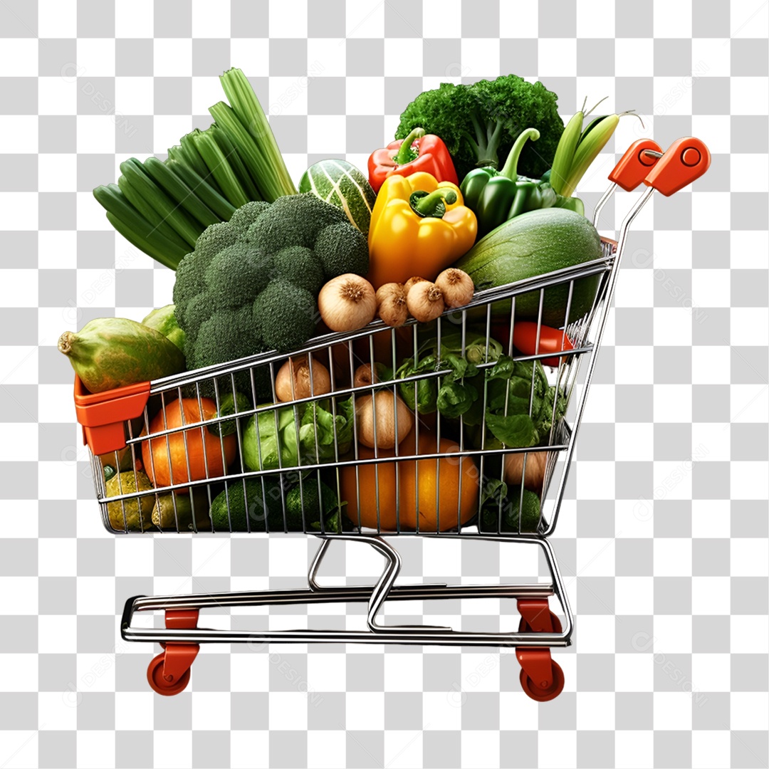 Black Friday Carrinho de Compras Hortifrúti PNG Transparente