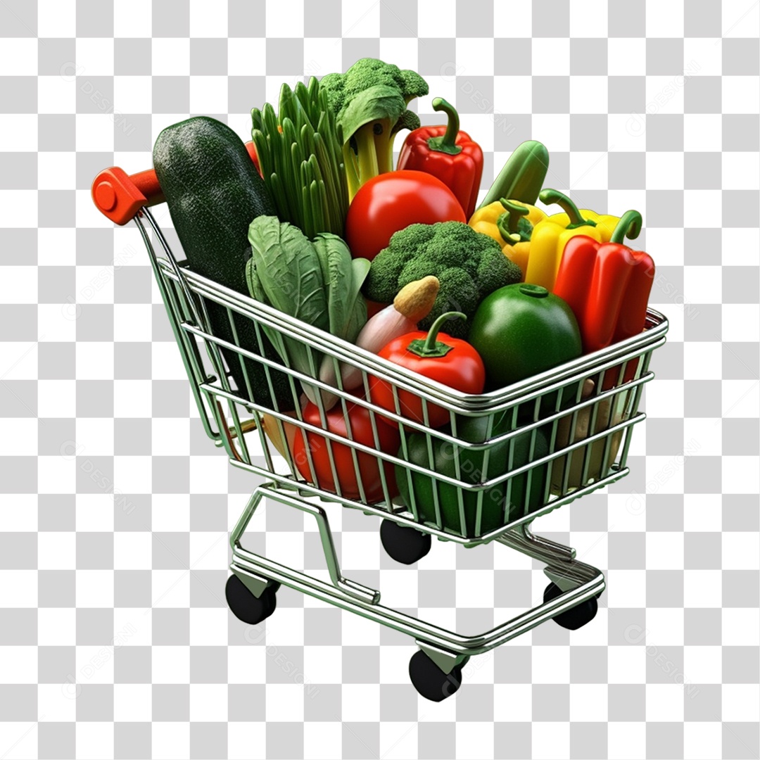 Black Friday Carrinho de Compras Hortifrúti PNG Transparente