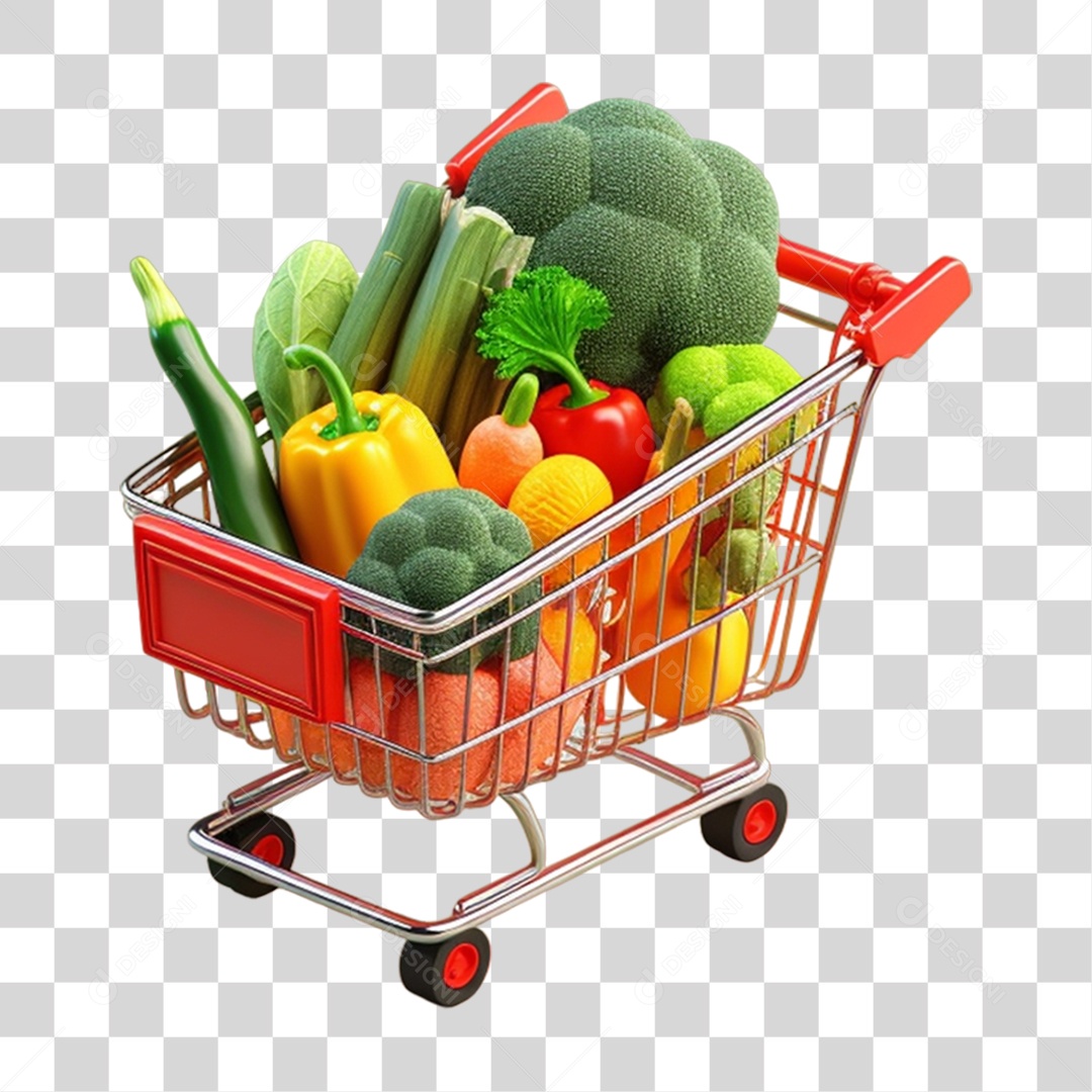 Black Friday Carrinho de Compras Hortifrúti PNG Transparente