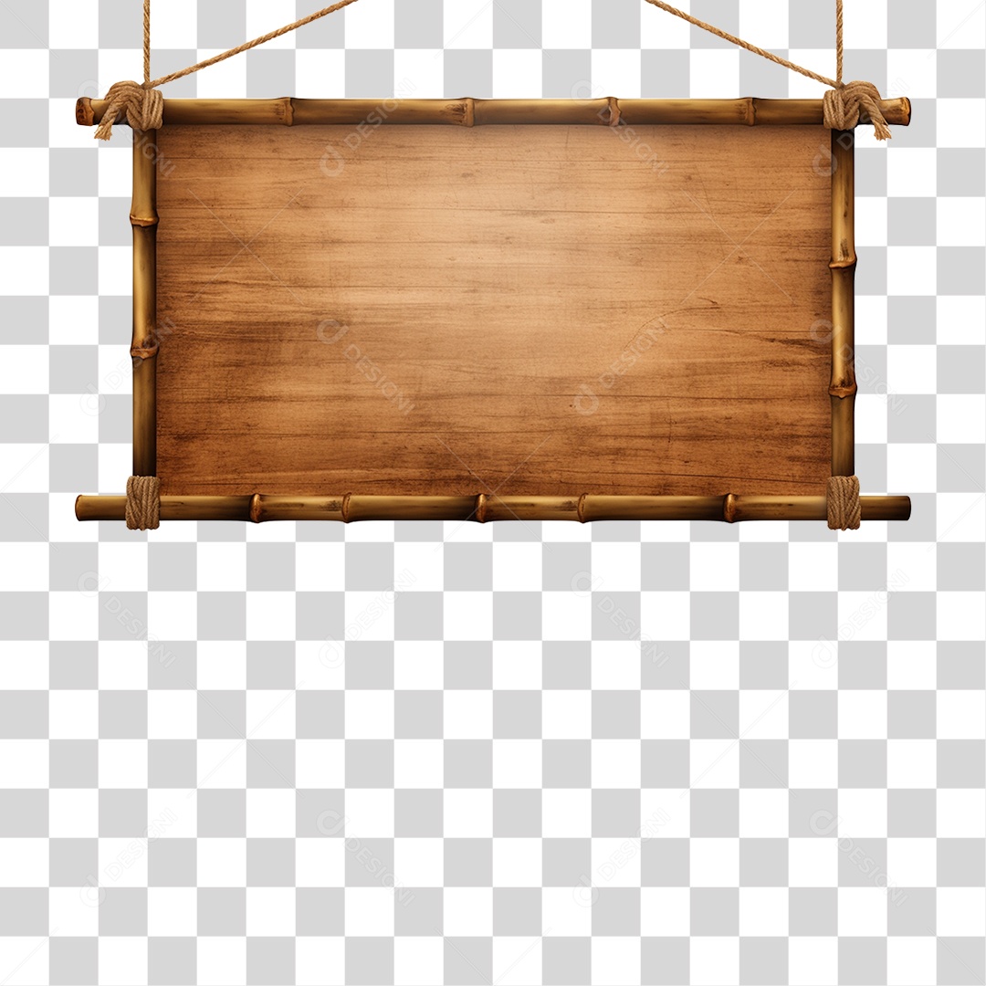 Placa de Madeira Letreiros PNG Transparente