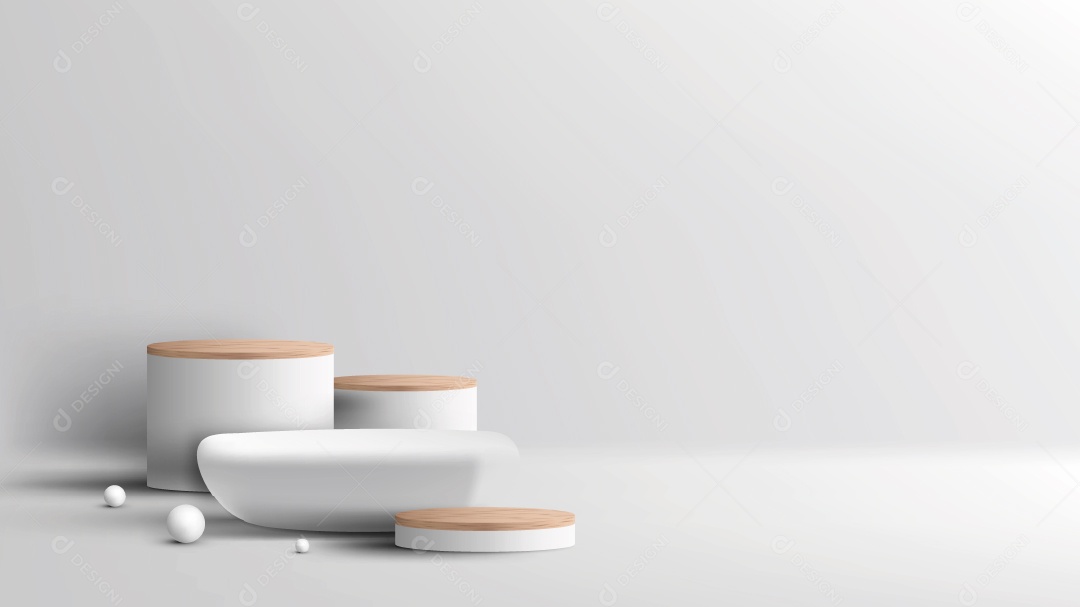 Modelo de Cenário de Pódio Vetor EPS Editável