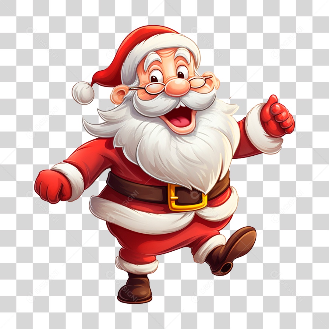 Papai Noel Cartoon PNG Transparente