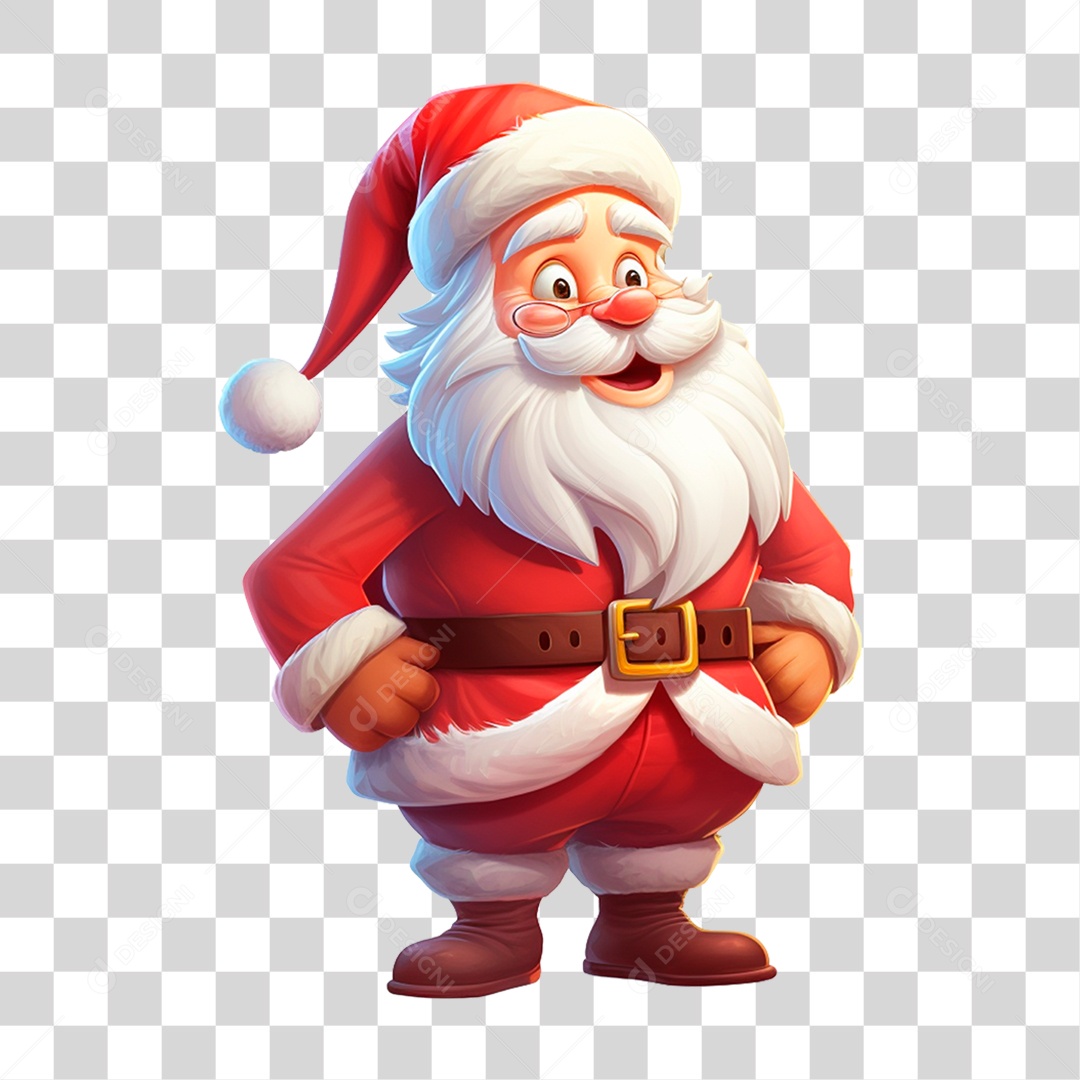 Papai Noel Cartoon PNG Transparente