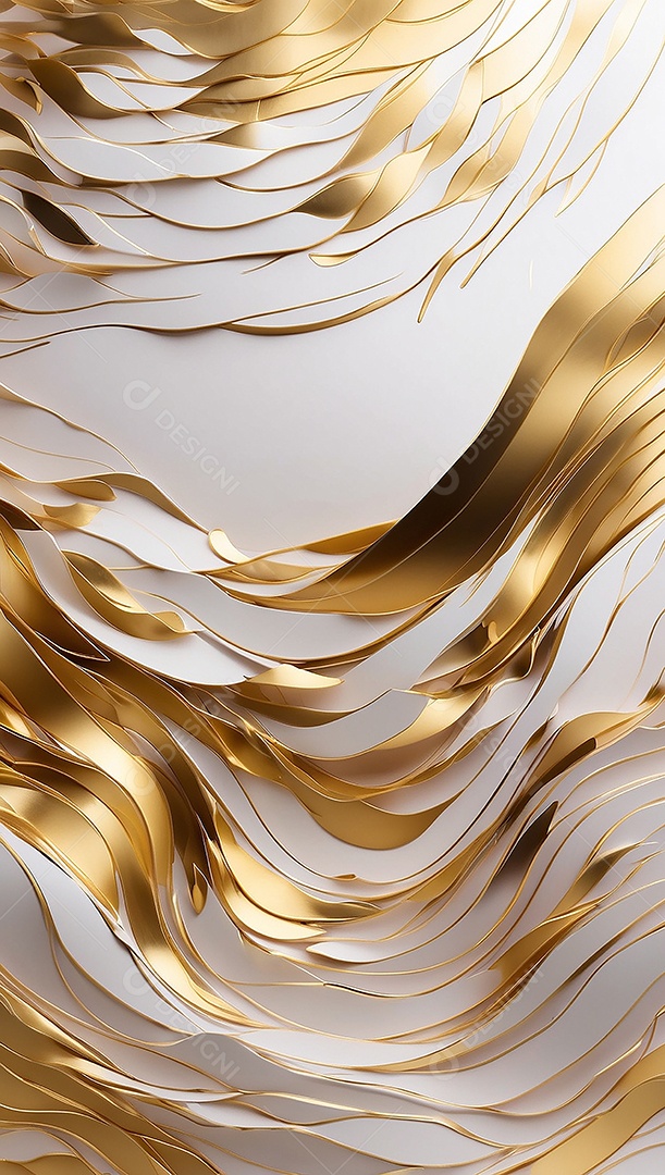 Ondas de ouro branco líquido