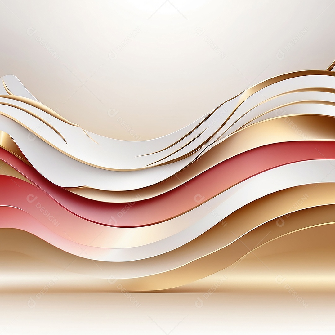 Ondas de ouro branco líquido