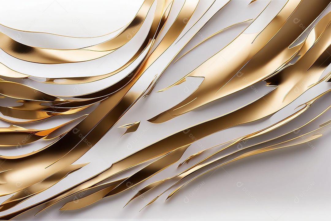 Ondas de ouro branco líquido