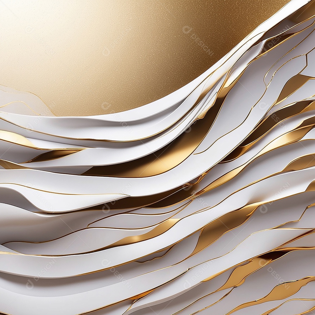 Ondas de ouro branco líquido