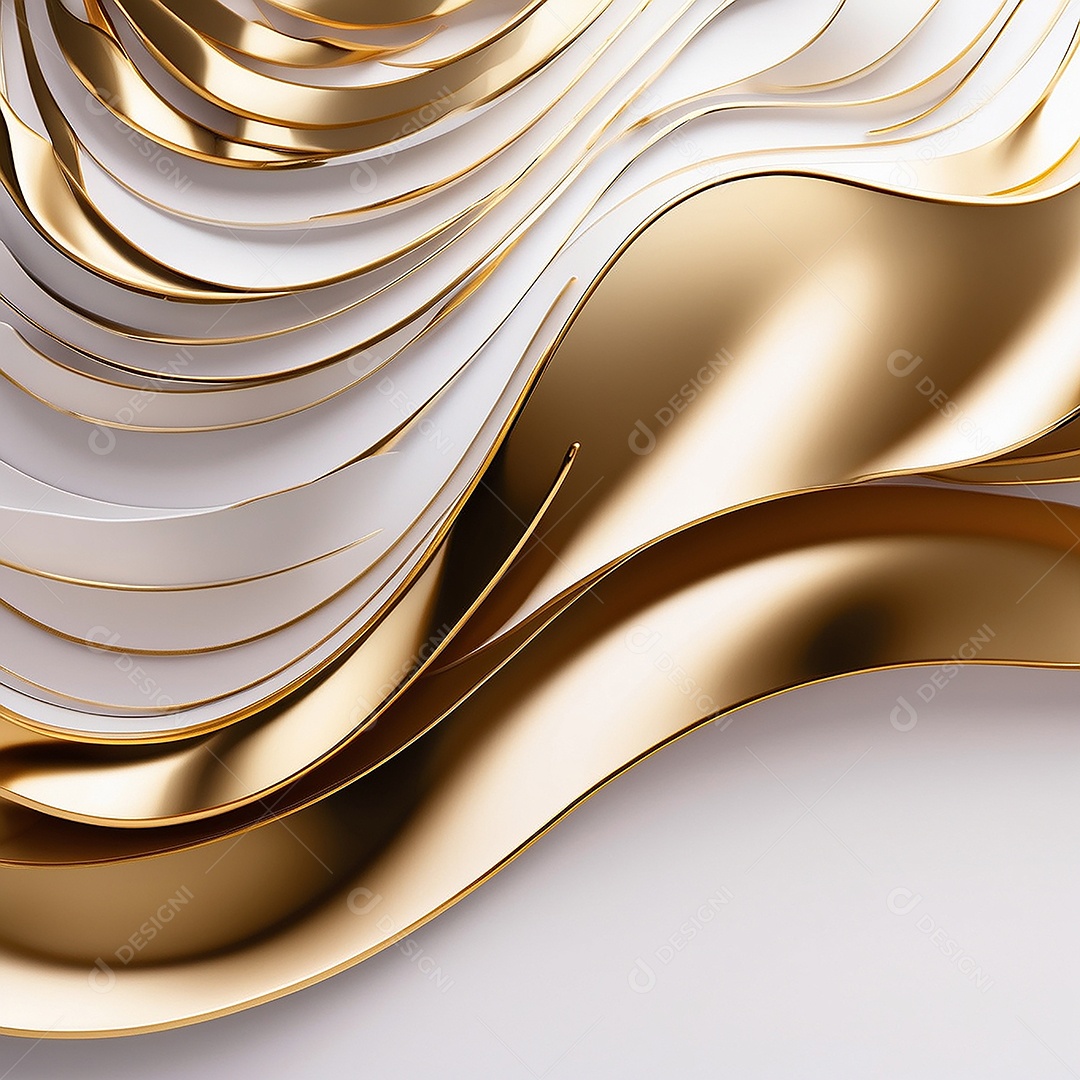 Ondas de ouro branco líquido