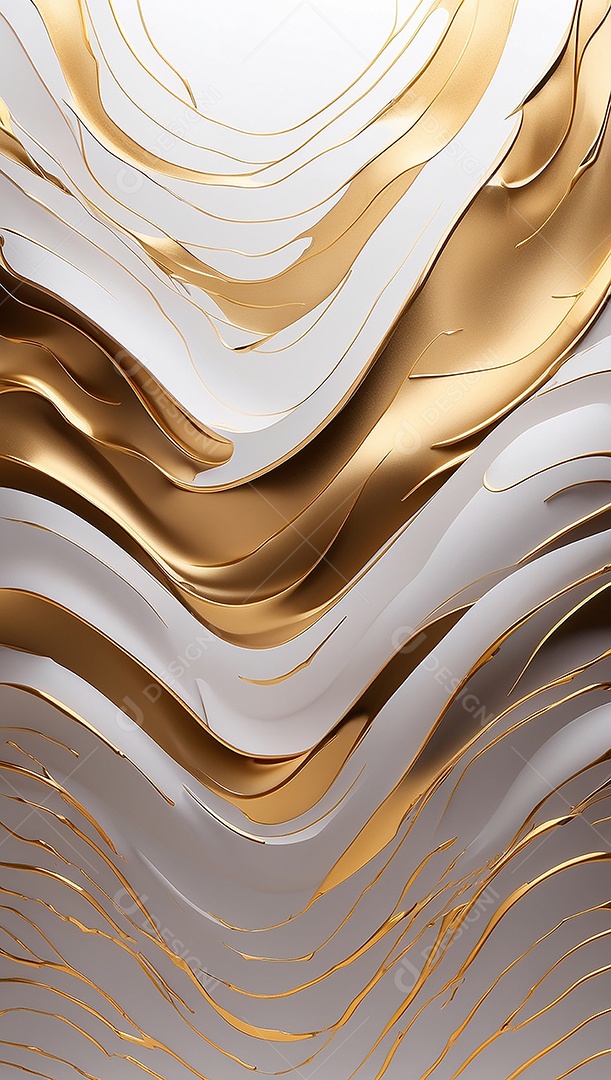 Ondas de ouro branco líquido