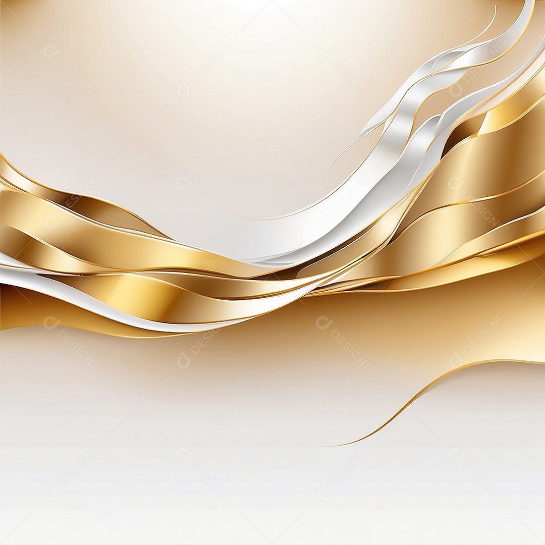 Ondas de ouro branco líquido