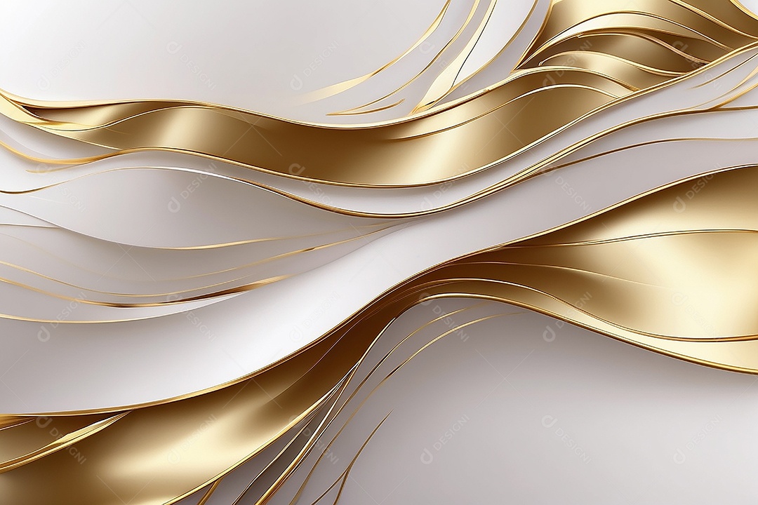 Ondas de ouro branco líquido