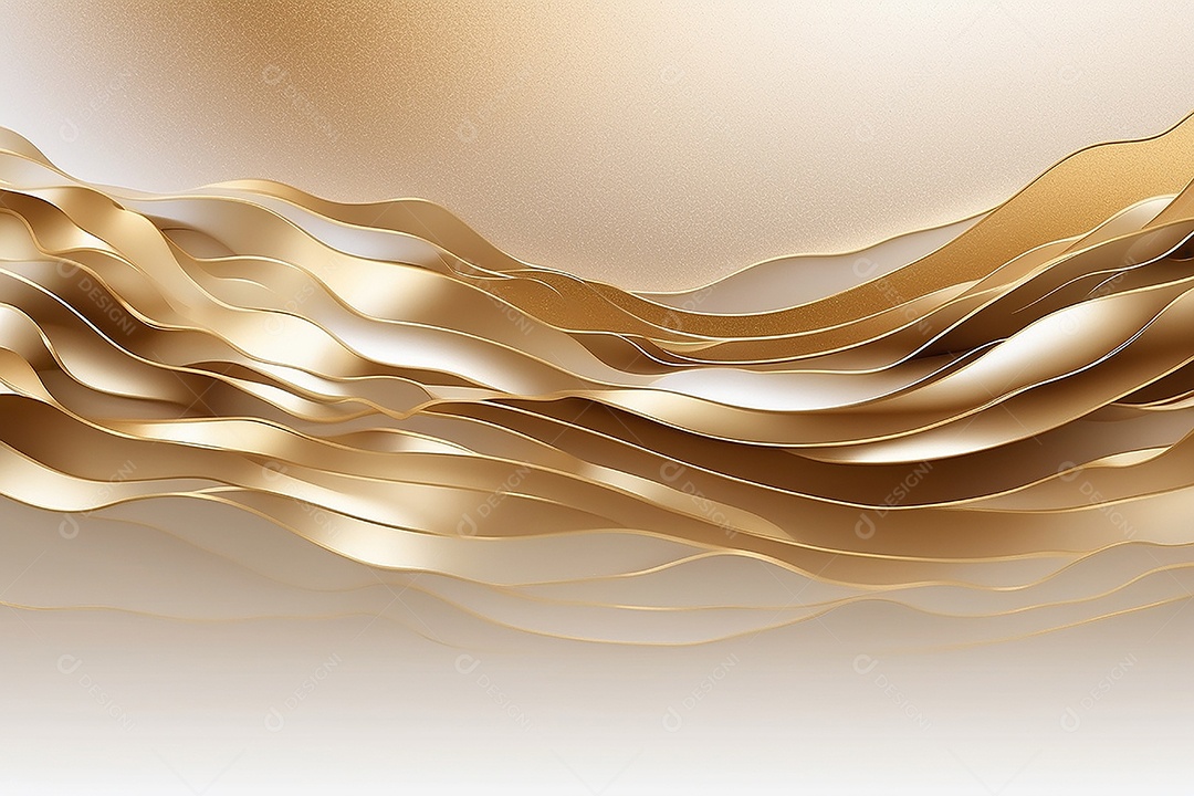 Ondas de ouro branco líquido