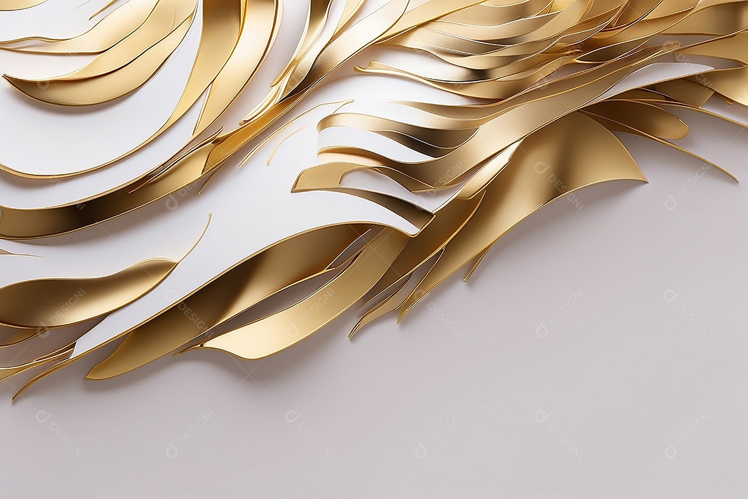 Ondas de ouro branco líquido