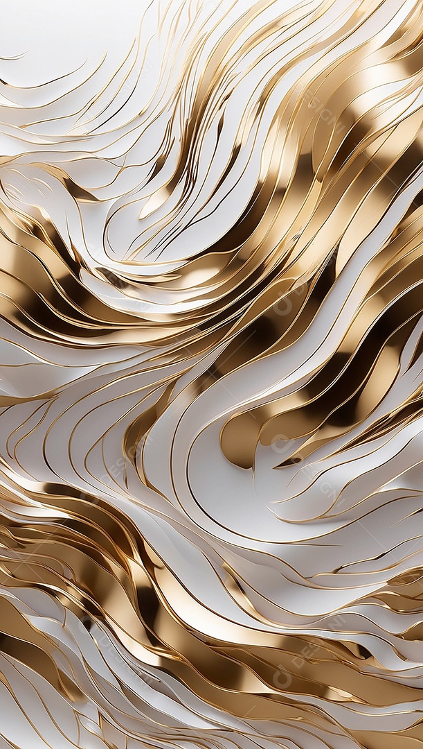 Ondas de ouro branco líquido