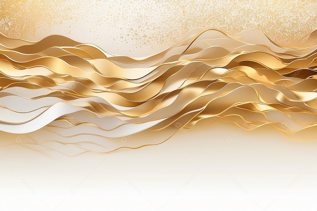 Ondas de ouro branco líquido