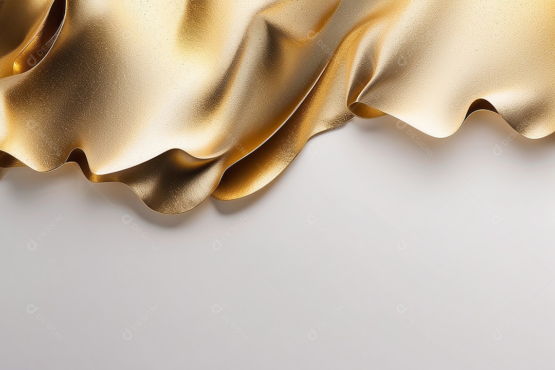 Ondas de ouro branco líquido