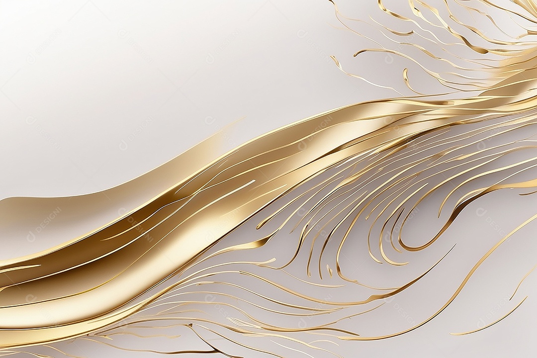 Ondas de ouro branco líquido