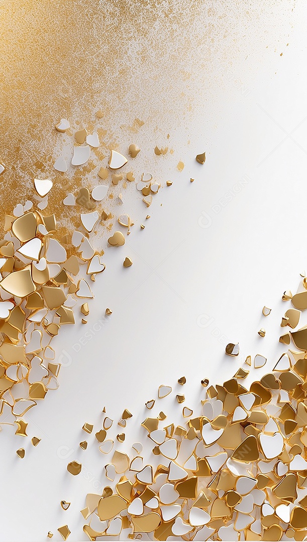 Ondas de ouro branco líquido