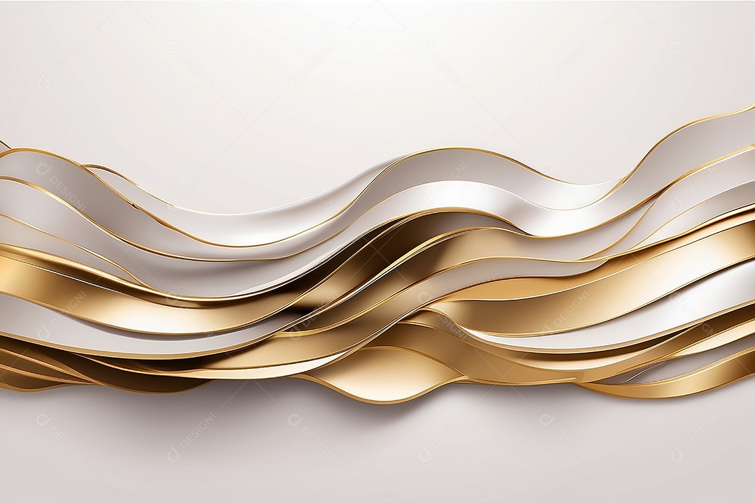 Ondas de ouro branco líquido